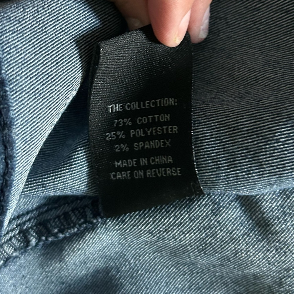 Vintage/Y2K What’s Hot Denim Vest with Black Fringe - Picture 6 of 6